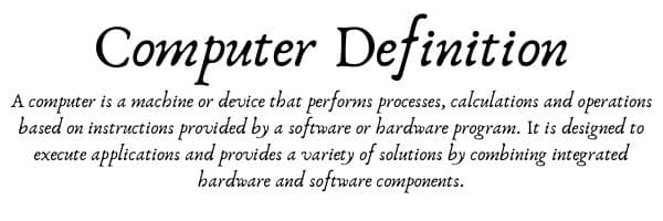 Computer definition